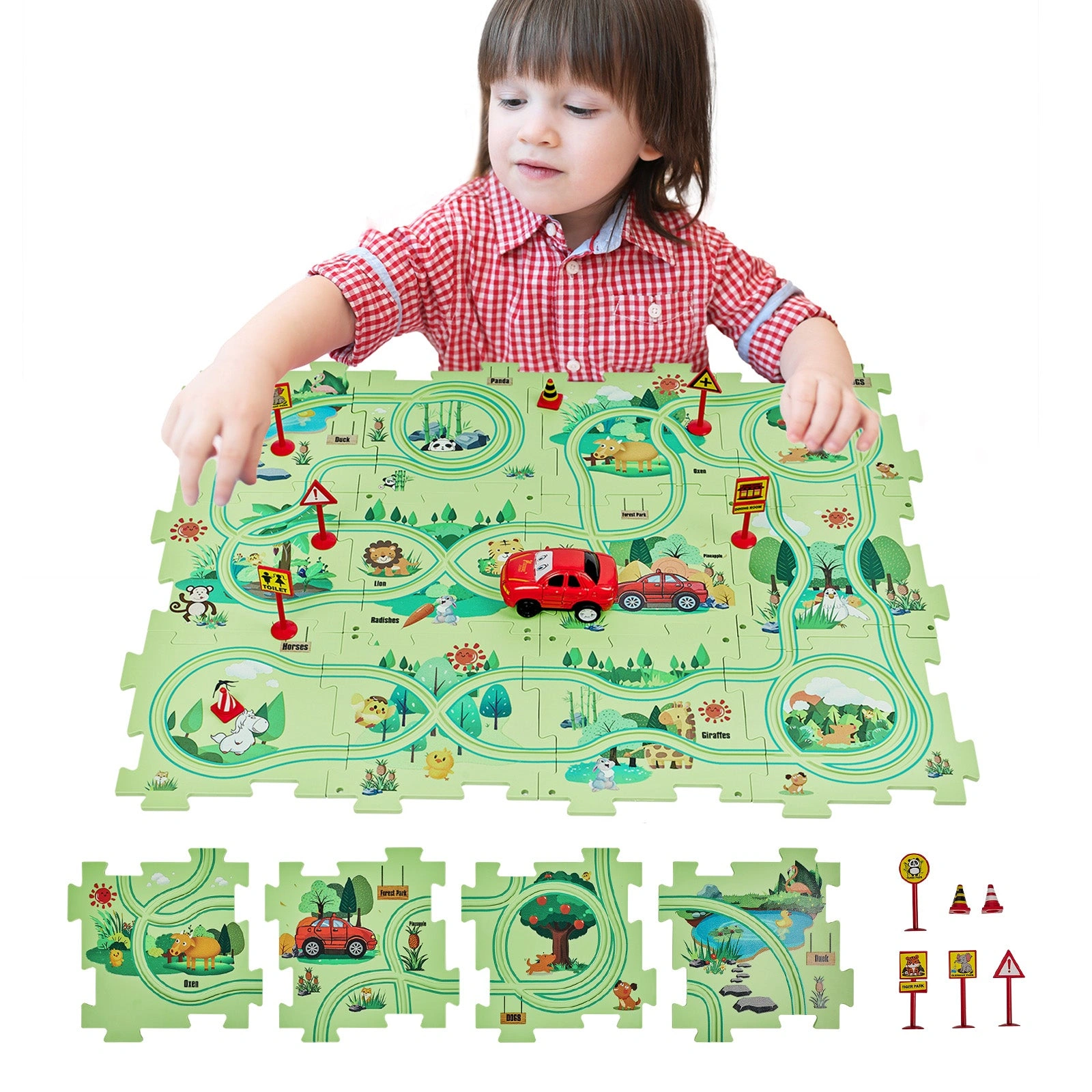 Wild Explorers Forest Building Blocks STEM Learning Toys